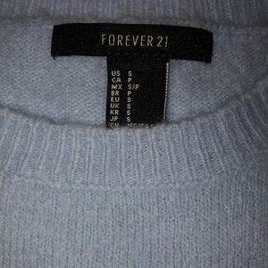 Forever 21 warm light blue sweater.